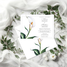 Elegant Ivory White Calla Lily Wedding