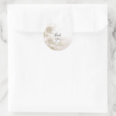 Elegant Ivory White Flowers Sticker (Tasche)