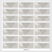 Elegant Ivory White Pampas Grass Aufkleber (Blatt)