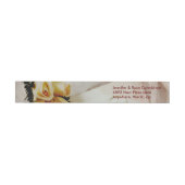 Elegant Ivory Yellow Roses Wrap Address Labels Rundum-Adressaufkleber (Person)