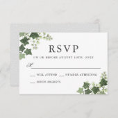 Elegant Ivy and Fern Wedding RSVP (Vorne/Hinten)