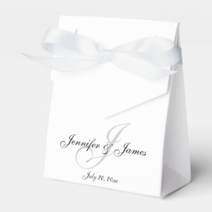 Elegant J Monogramm   Geschenkboxen für die Hochze Geschenkschachtel