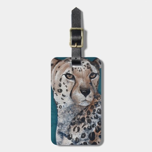 Elegant Jaguar Gepäckanhänger (Vorderseite vertikal)