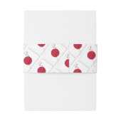 Elegant JAPAN Monogram Wedding Celebration Einladungsbanderole (Rückseitenbeispiel)