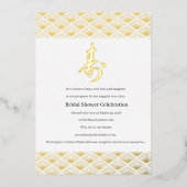 Elegant Japanese Bridal Shower Folieneinladung (Vorderseite)