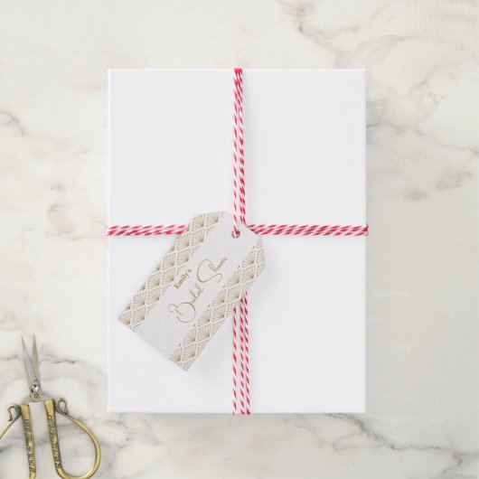 Elegant Japanese Bridal Shower Geschenkanhänger (Mit Garn)