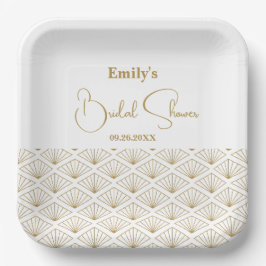 Elegant Japanese Bridal Shower Pappteller