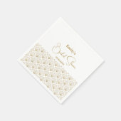 Elegant Japanese Bridal Shower Serviette (Ecke)
