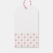 Elegant Japanese Plum Blossom  Geschenkanhänger (Rückseite)