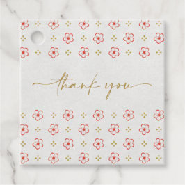 Elegant Japanese Plum Blossom  Geschenkanhänger