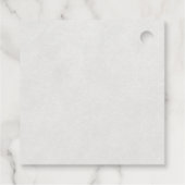 Elegant Japanese Plum Blossom Geschenkanhänger (Rückseite)