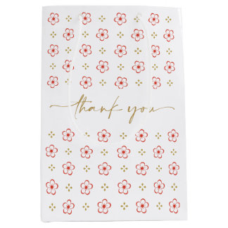 Elegant Japanese Plum Blossom  Mittlere Geschenktüte