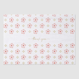 Elegant Japanese Plum Blossom Seidenpapier