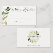 ELEGANT JEDER ALTER GOLD GREEN FOLIAGE KRIEG GEBUR PLATZKARTE (Vorne/Hinten)