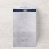 Elegant Jeweled Snowflake All In One Einladung (Außenbereich)