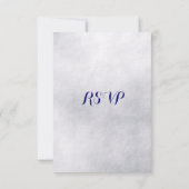 Elegant Jeweled Snowflake Wedding RSVP Karte (Rückseite)