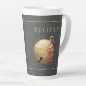 Elegant Jingle Bell, BELIEVE with Snow Milchtasse (Rechte Ecke)
