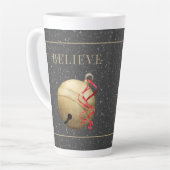 Elegant Jingle Bell, BELIEVE with Snow Milchtasse (Linke Ecke)