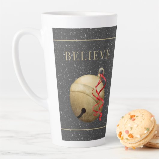 Elegant Jingle Bell, BELIEVE with Snow Milchtasse (Beispiel)
