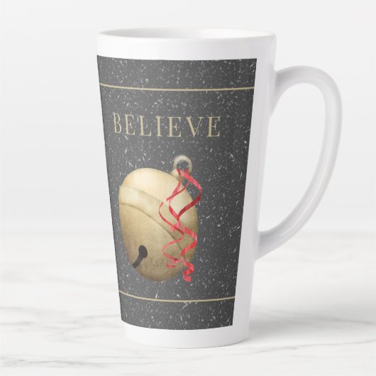 Elegant Jingle Bell, BELIEVE with Snow Milchtasse (Rechts)