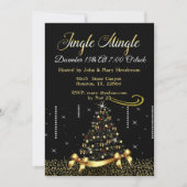 Elegant Jingle Mingle Einladung (Vorderseite)