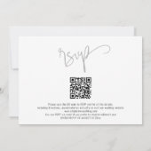 Elegant Join Us 3 Foto Script Wedding Einladung (Rückseite)