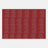 Elegant Joy GREEN NAVY BLUE LUXURIOUS Geschenkpapier Set (Vorderseite)