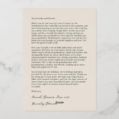 Elegant "Joy to the World" Weihnachten im Foto Folieneinladung (Rückseite)