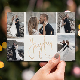 Elegant JOYFUL Multi Foto Weihnachten