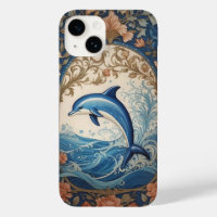 Elegant Jumping Dolphin William Morris Inspiriert
