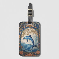 Elegant Jumping Dolphin William Morris Inspiriert