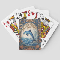 Elegant Jumping Dolphin William Morris Inspiriert