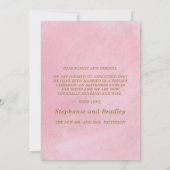 Elegant Just Married Wedding Foto Ankündigung (Rückseite)