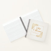 Elegant Just Married Wedding | Gästebuch Notizblock (Innenseite)