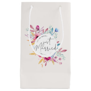 Elegant Just Married Wedding Geschenktasche Kleine Geschenktüte