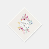 Elegant Just Married Wedding | Serviette (Ecke)