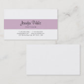 Elegant kalligraphisches Design Trendy Minimalisti Visitenkarte (Vorne/Hinten)