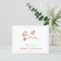 Elegant Kangaroo Paw Blume - Hochzeit Vielen Dank