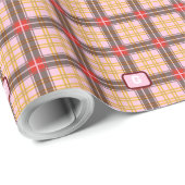 Elegant Kariert Geschenkpapier (Rolleneckpunkt)
