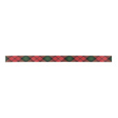 Elegant Kariert Kerr Red Green Classic Tartan Satinband (Vorderseite)