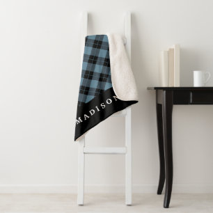 Elegant Kariert   Personalisiert Sherpa Blanket Sherpadecke