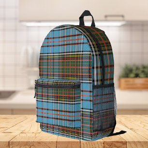Elegant Kariert Rustic Anderson Tartan Bedruckter Rucksack