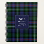 Elegant Kariert Tartan Rustic 2025 Planer (Vorderseite)