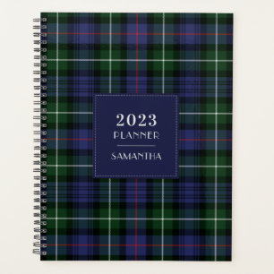 Elegant Kariert Tartan Rustic 2025 Planer
