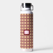 Elegant Kariert Trinkflasche (Rückseite)