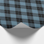 Elegant Kariert | Urlaub Geschenkpapier (Ecke)