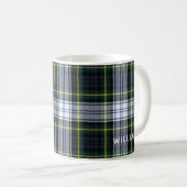 Elegant Karo Gordon Tartan Custom Kaffeetasse (VorderseiteRechts)