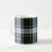 Elegant Karo Gordon Tartan Custom Kaffeetasse (Vorderseite Links)