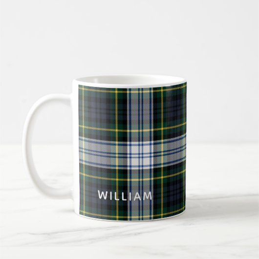 Elegant Karo Gordon Tartan Custom Kaffeetasse (Links)