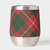Elegant Karo Rot Grün Tartan Custom (Rückseite)